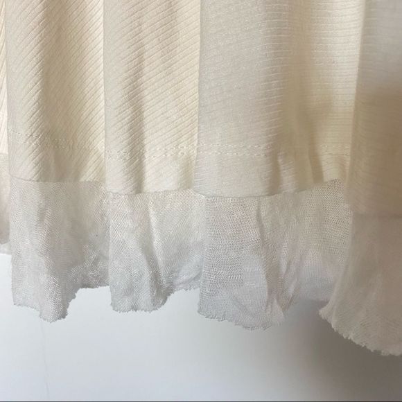 NWOT Free People Tangerine Long Sleeve Tee - White SIZE M - Picture 8 of 9